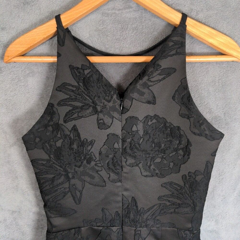 Dress The Population Plunge Kennedy Illusions Mini Dress Sz S Black Cocktail - Picture 6 of 11